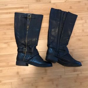 Guess black tall boots